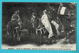 * Haren (Brussel - Bruxelles - Brussels) * (Weck Frères Brux) Stoet Ste Elisabeth & Isabella, Cortège, Cheval, Horse - Brussel (Stad)