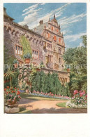 43053152 Schloss Eisenbach Nach Einem Gemaelde Von K. Lindegreen Kuenstlerkarte  - Lauterbach