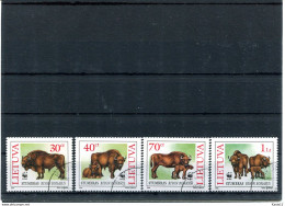 A51331)WWF: Litauen 599 - 602 Gest. - Used Stamps