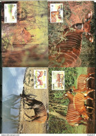 A51359)WWF-Maximumkarten Saeugetiere: Ghana 1060 - 1063 - Maximumkaarten