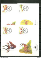 A51385)WWF-FDC Saeugetiere: Ghana 1060 - 1063 - FDC