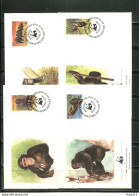 A51399)WWF-FDC Saeugetiere: Sierra Leone 713 - 716 - FDC