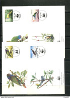 A51407)WWF-FDC Vogel: Dominica 836 - 839 - FDC