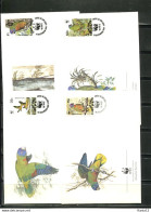 A51413)WWF-FDC Vogel: St. Lucia 909 - 912 - FDC