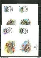 A51419)WWF-FDC Fische: Antigua + Barbuda 1010 - 1013 - FDC