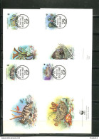 A51422)WWF-FDC Fische: Antigua + Barbuda 1010 - 1013 - FDC