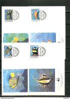 A51425)WWF-FDC Fische: Malediven 1198 - 1201 - FDC
