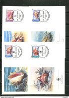 A51427)WWF-FDC Fische: Nevis 523 - 526 - FDC