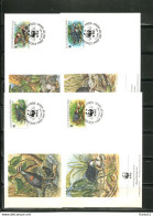 A51457)WWF-FDC Vogel: Kokosinseln 267 - 270 - FDC