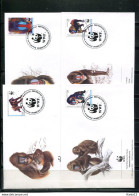A51481)WWF-FDC Saeugetiere: Aequatorialguinea 1731 - 1734 - FDC