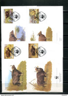 A51507)WWF-FDC Saeugetiere: Kambodscha 823 - 826 - FDC