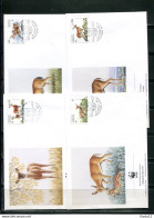 A51520)WWF-FDC Saeugetiere: NL-Antillen 739 - 742 - FDC