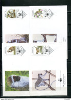 A51536)WWF-FDC Saeugetiere: St. Kitts 184 - 187 - FDC