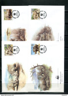 A51537)WWF-FDC Saeugetiere: Swaziland 528 - 531 - FDC