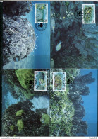 A51559)WWF-Maximumkarten Fische: Tuvalu 638 - 641 - Cartoline Maximum