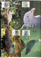 A51600)WWF-Maximumkarten Vogel: Madeira 143 - 146 - Cartoline Maximum