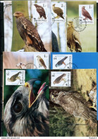 A51607)WWF-Maximumkarten Vogel: Ungarn 3624 - 3630 A - Cartes-maximum