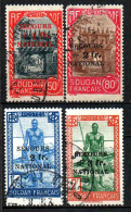 Soudan - 1941  - Tb Antérieurs Surch " Secours National "  - N° 125 à 128  - Oblit - Used - Used Stamps