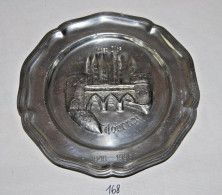 C168 Assiette Commemorative Tournai - 1946-1996 étain - Tins