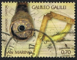 2014 - SAN MARINO - 450° ANNIVERSARIO DELLA NASCITA DI GALILEO / 450th ANNIVERSARY OF THE BIRTH OF GALILEO . USATO - Gebraucht