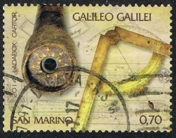 2014 - SAN MARINO - 450° ANNIVERSARIO DELLA NASCITA DI GALILEO / 450th ANNIVERSARY OF THE BIRTH OF GALILEO . USATO - Used Stamps