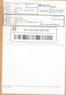 BELGICA REGISTERED LABEL BAR CODE - Brieven En Documenten