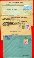 1930 - Algérie - 3 Enveloppes Pour Pont Audemer - Tp N° 38 -  39 - 45 - 78  - Oblitérations Daguin (un Peu Faibles) - Brieven En Documenten