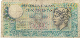 Billet Italiana 500 - Altri & Non Classificati