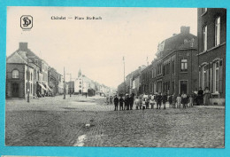 * Chatelet (Hainaut - La Wallonie) * (Edit S.D.) Place Saint Roch, Enfants, Animée, Unique, Tram, Vicinal, TOP - Chatelet