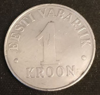 ESTONIE - EESTI - 1 KROON 1993 - KM 28 - Estonie