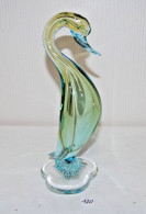 C170 Magnifique Cygne En Verre Coloré - Idee Deco - Jugendstil / Art Déco