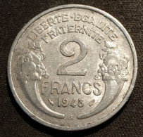 FRANCE - 2 FRANCS 1948 B - Morlon - Gad 538 - KM 886a.2 - 2 Francs