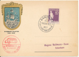 Denmark Letter Card Nyköbing Falster 6-8-1939 (Det Rullende Postkontor) - Covers & Documents