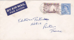 Canada--1960--Lettre  Entier  De ST  BONIFACE Pour POITIERS (France)..timbres ( Kayak) + Cachet 31-8-60 - Brieven En Documenten