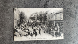 PHOTO AERO CARTE POSTALE CP ANIMÉ RIS ORANGIS CONCOURS DE GYMNASTIQUE LA DÉFILÉ DEBUT 1900 - Gymnastik