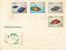 Cuba FDC 20-7-1969 Fish With Cachet (not Complete) See Scan For The Quality Of The Cover - FDC