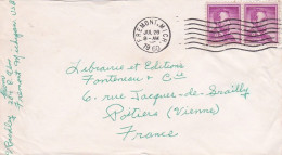Etats-Unis--1960--Lettre De TREMONT. Mich  Pour POITIERS (France)..timbres + Cachet Mécanique Muet - Covers & Documents