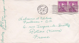 Etats-Unis--1960--Lettre De TREMONT. Mich  Pour POITIERS (France)..timbres + Cachet Mécanique Muet - Storia Postale