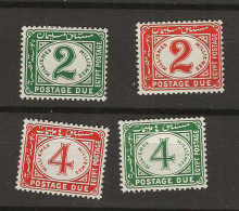 1921 MH Postage Due Mi 20-23 - Dienstzegels