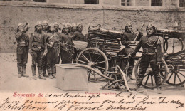 Souvenir De Constantinople 1901 - Pompiers Réguliers Turcs - Carte Max Fruchtermann N° 76 - Firemen