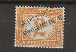 1898 MH Postage Due Mi 19 Inverted Overprint SG D75a - Oficiales
