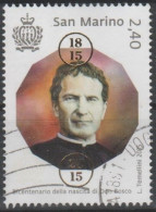 2015 - SAN MARINO - BICENTENARIO DELLA NASCITA DI DON BOSCO / BICENTENNIAL OF THE BIRTH OF DON BOSCO - USATO. - Gebruikt