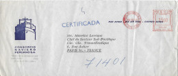 PEROU 1969 Enveloppe Pour La Cie Gle TRANSATLANTIQUE Secteur Sud Pacifique Bateaux - Altri & Non Classificati