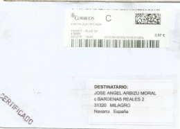 REUS TARRAGONA CC CERTIFICADA CON ETIQUETA ATM LABEL - Cartas & Documentos