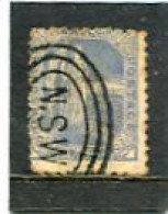 AUSTRALIA/NEW SOUTH WALES - 1890  2 1/2d  BLUE  PERF 11x12  FINE USED  SG 268 - Usati