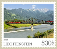 Liechtenstein 2023: "Eisenbahnbrücke Schaan–Buchs / Pont Avec Rail" (selbstklebend - Autocollant - Self-adhesive) ** MNH - Nuovi