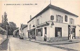 VAL D'OISE  95  EZANVILLE - LA GRANDE RUE - "CAFE TABAC DE LA MAIRIE" - POMPE A ESSENCE - Ezanville