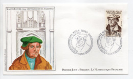 - FDC MARTIN LUTHER (1483-1546) - PARIS 12.2.1983 - - Teología