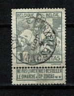 Belg. 1910 OBP/COB 84 Used Bruxelles - 1910-1911 Caritas