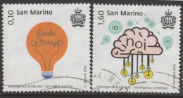 2016 - SAN MARINO - INTELLIGENZA ARTIFICIALE / ARTIFICIAL INTELLIGENCE - USATO. - Used Stamps